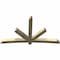 Ekena Millwork Alberta Rough Sawn Timber Gable Bracket, Douglas Fir, 108"W x 63"H x 6"D x 6"F, 14/12 Pitch GBW108X63X0606ALB00RDF - alternate 5